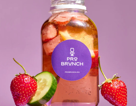 Лимонад Клубника-лайм-огурец